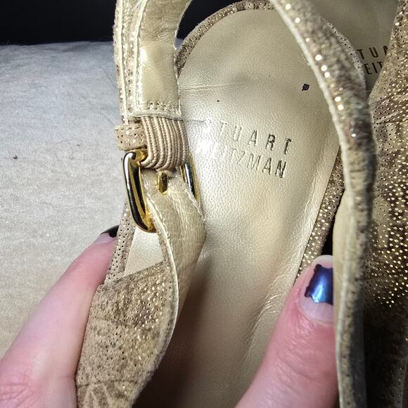 Stuart Weitzman cork sling back wedge 9.5 - Picture 11 of 14